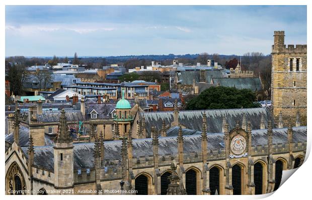 A view of All Souls University, Oxford, England, UK Print by Joy Walker