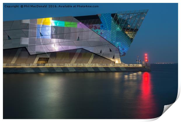 The Deep in Hull, Test Screen on the Humber Print by Phil MacDonald