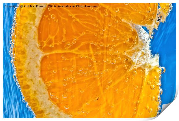 Orange Fizz Print by Phil MacDonald
