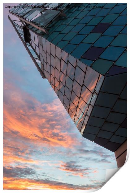 The Deep in Hull, Sunset on the Humber Print by Phil MacDonald