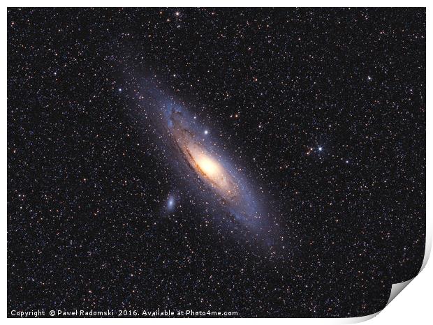 Great galaxy in Andromeda Print by Paweł Radomski