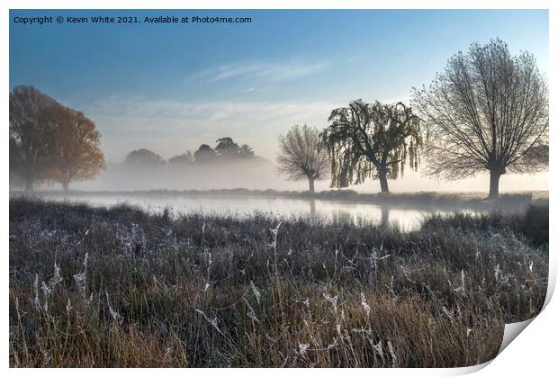 frosty morning colours Print by Kevin White