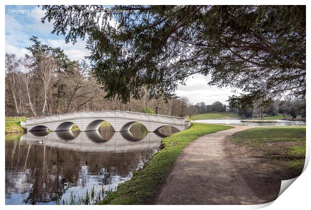 Walk through Painshill Park Print by Kevin White