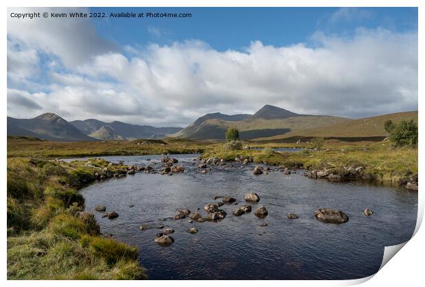 Rannoch Moor Print by Kevin White