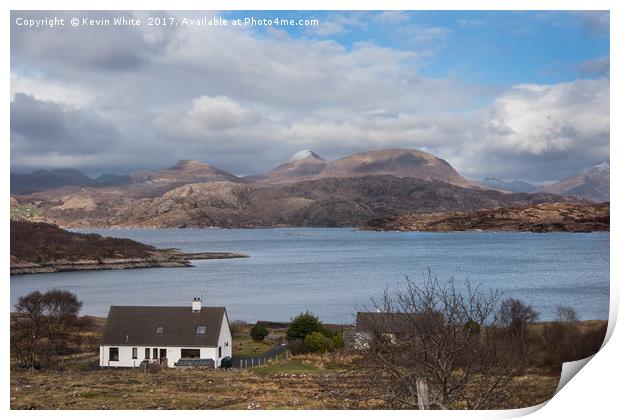 Kenmore on Loch Torridon Print by Kevin White