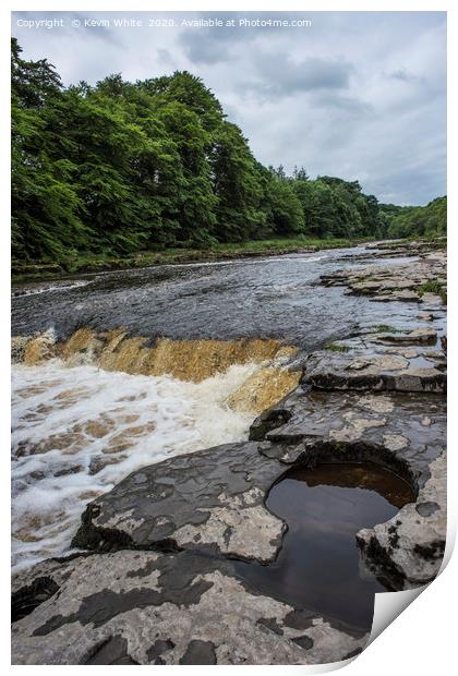 Yorkshire Dales falls Print by Kevin White
