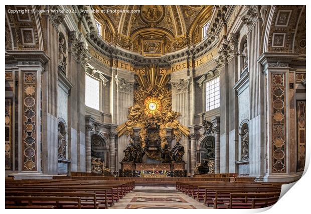 St Peters Basilica Print by Kevin White