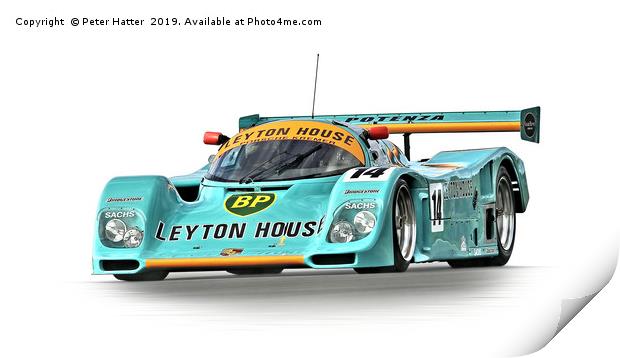 Porsche 962 Print by Peter Hatter