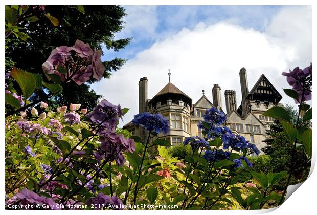 Cragside House and Gardens Print by Gary Clarricoates