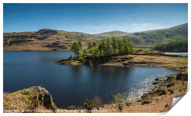 Sun over Haweswater Print by Gary Clarricoates