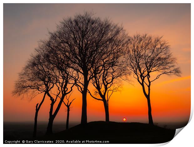 Seven Sisters Silhouette Print by Gary Clarricoates