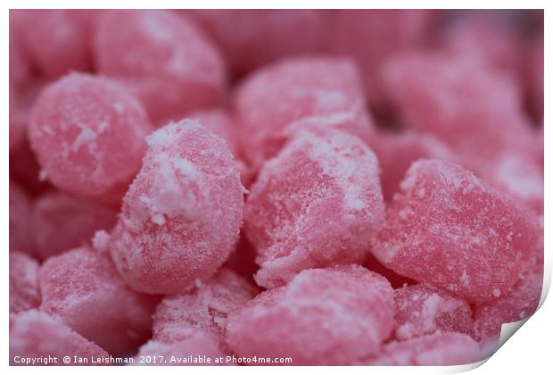 Pink Sugar Jubes Print by Ian Leishman