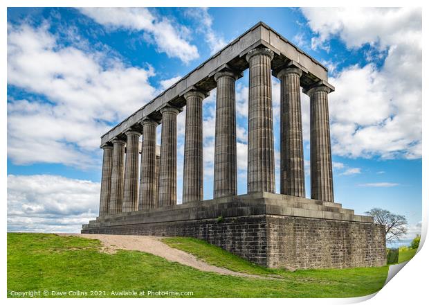 The National Monument of Scotland, Carlton Hill, Edinburgh Print by Dave Collins