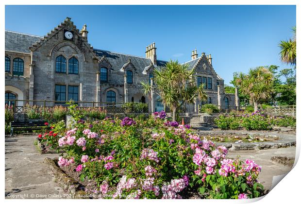 Garrison House community Centre from the garden, Millport, Cumbrae, Scotland Print by Dave Collins