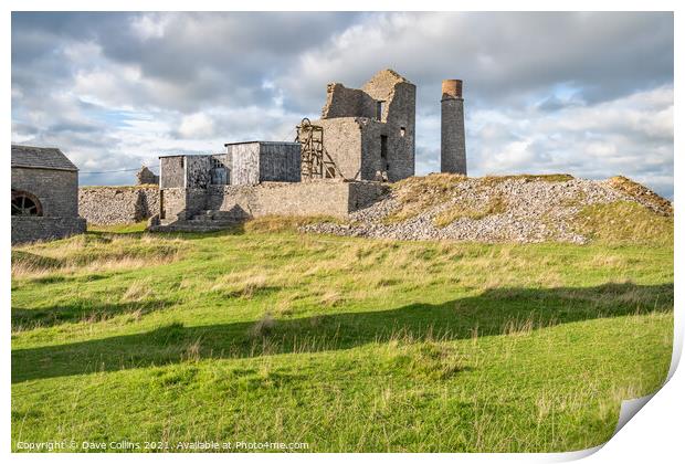 Magpie Mine near Sheldon in the Peak District, Derbyshire, England Print by Dave Collins