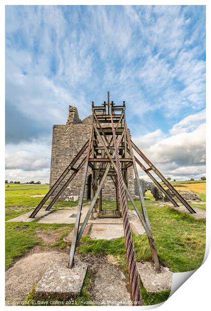 Magpie Mine near Sheldon in the Peak District, Derbyshire, England Print by Dave Collins