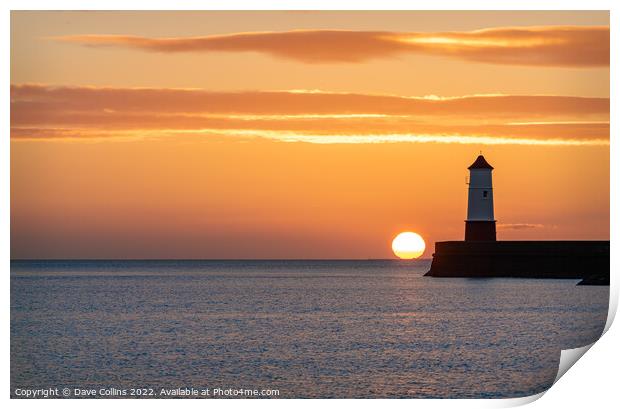 Berwick Sunrise Print by Dave Collins