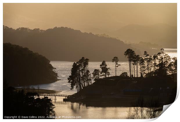 Sunset Silhouette Print by Dave Collins