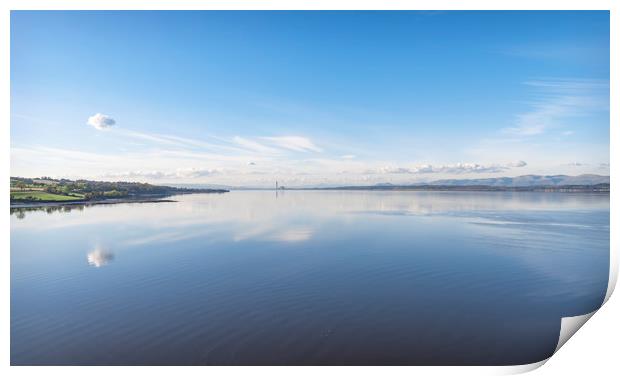 Cloud over the Firth of Forth Print by Dave Collins