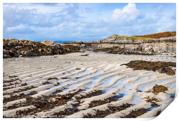 Sand Ripples on Arisaig Beach, Highlands, Scotland Print by Dave Collins