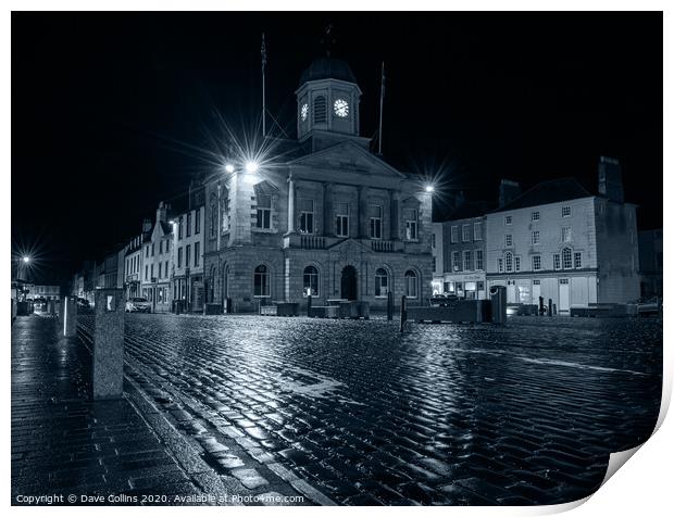 Kelso Town Hall, Scottish Borders Print by Dave Collins