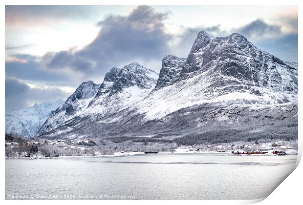 Winter in Norway Print by Dave Collins