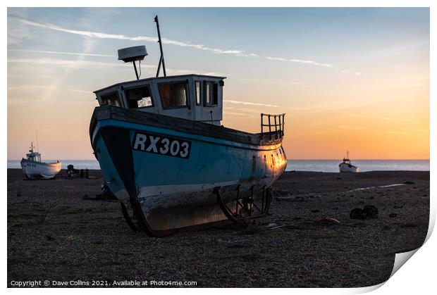 Dungeness Beach, Kent, England Print by Dave Collins
