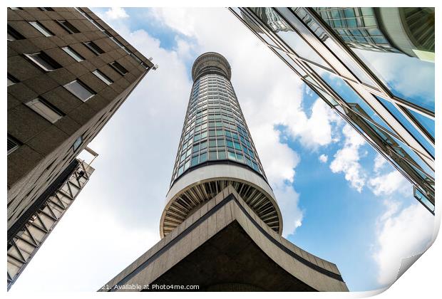 BT Tower London Print by Dave Collins