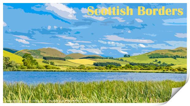 Yetholm Loch, Scottish Borders Print by Dave Collins