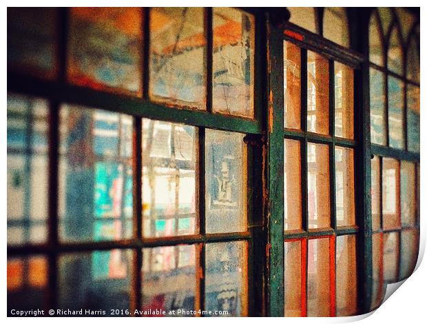 Abandoned windows Print by Richard Harris