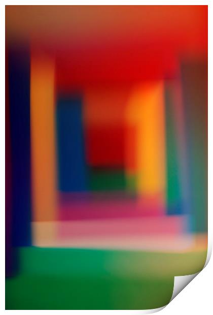 Colored blurred abstract background Print by Larisa Siverina