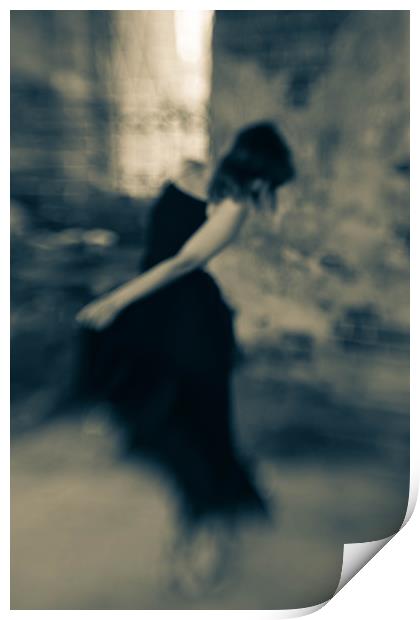 Dancing woman Print by Larisa Siverina