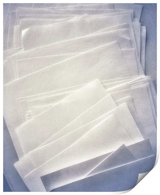 White paper sheets pack Print by Larisa Siverina