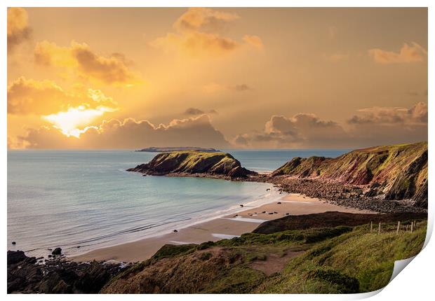 Marloes ,St Brides Bay, Pembrokeshire, Wales. Print by Colin Allen