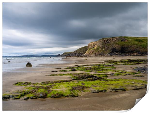 Druidstone Beach, Pembrokeshire, Wales. Print by Colin Allen