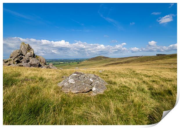 The Preseli Hills, Pembrokeshire. Print by Colin Allen