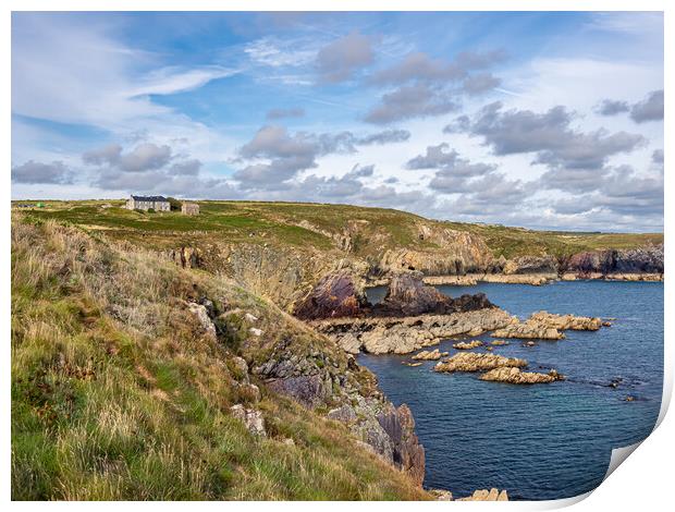 St Non's Bay, Pembrokeshire, Wales. Print by Colin Allen