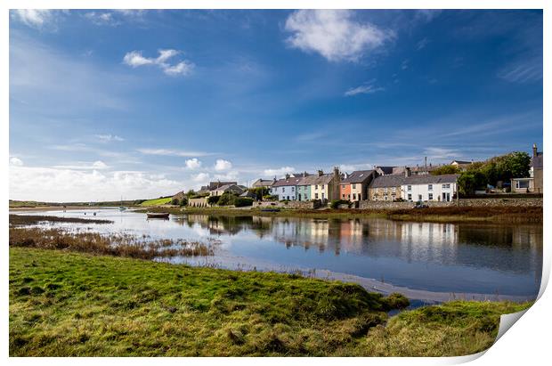 A Picturesque Autumn Day in Aberffraw Print by Colin Allen