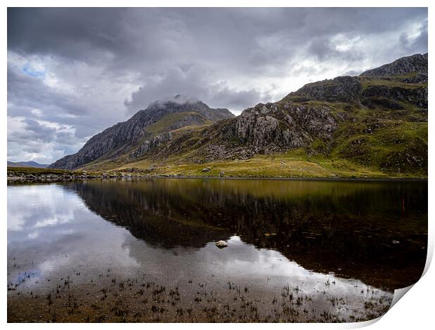 Llyn Idwal in Cwm Idwal National Nature Reserve. Print by Colin Allen