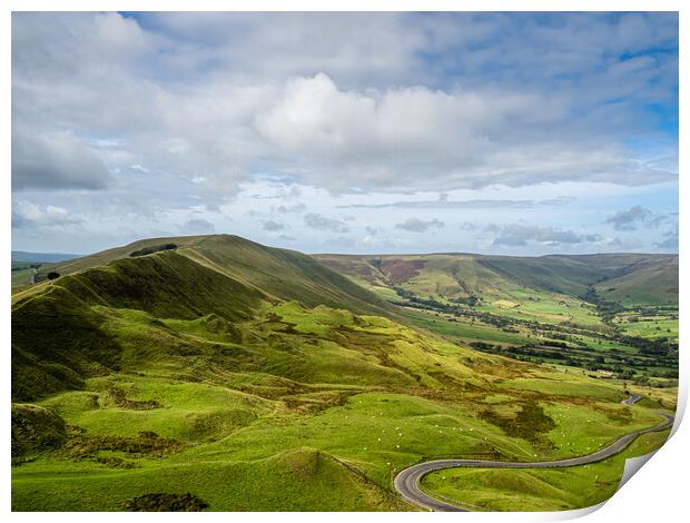 Rushup Ridge, Peak District, Derbyshire. Print by Colin Allen