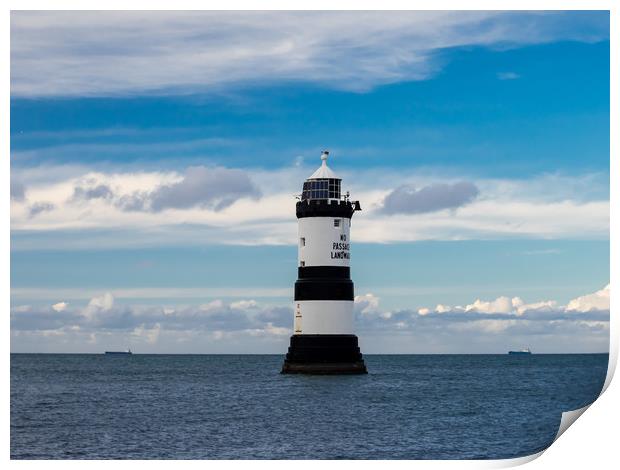 Penmon Lighthouse Print by Colin Allen