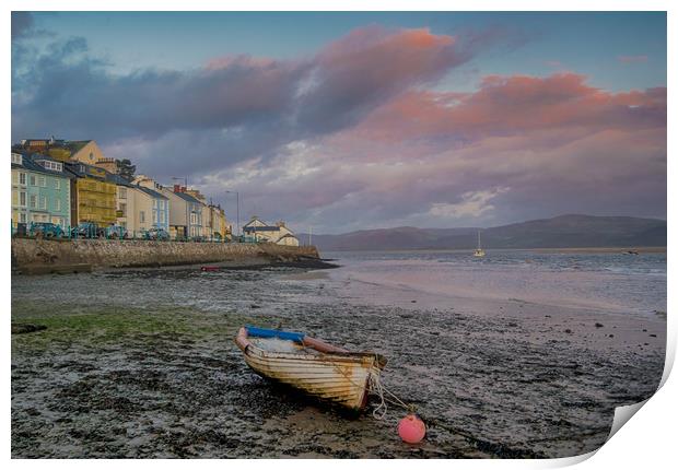Sunset at Aberdovey Print by Colin Allen
