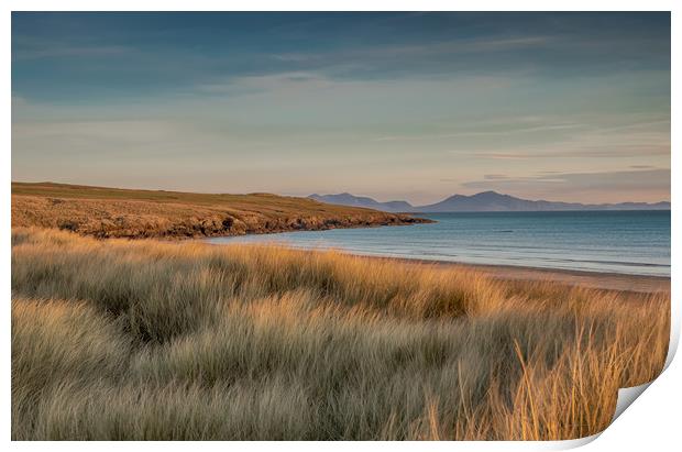 Aberffraw Beach at the end of a Winter Day. Print by Colin Allen