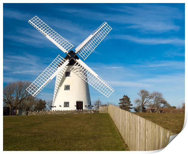 Llynnon Windmill A Flourishing Welsh Treasure Print by Colin Allen