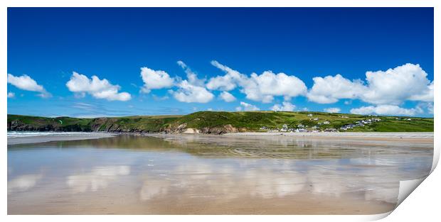 Summer at Newgale Print by Colin Allen