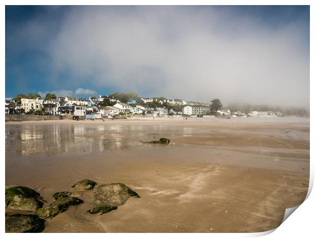 Saundersfoot Beach, Pembrokeshire. Print by Colin Allen