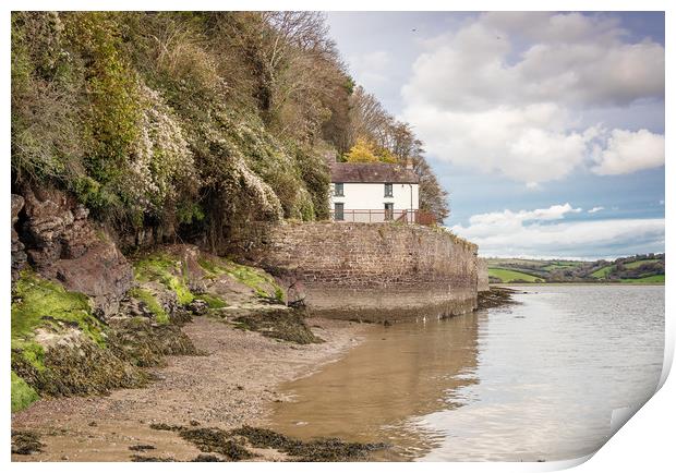 Boathouse at Laugharne - Dylan Thomas Print by Colin Allen