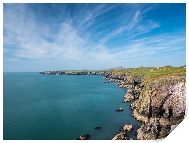 St Justinian's in Pembrokeshire. Print by Colin Allen