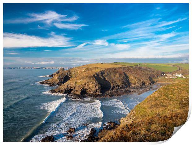Secluded Coastal Paradise Print by Colin Allen