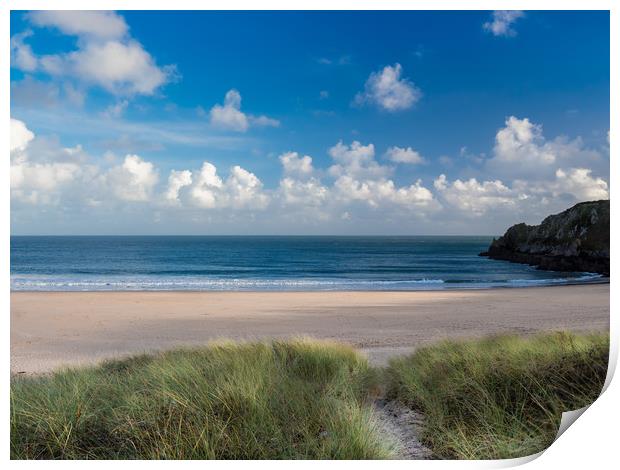 Barafundle Beach, Pembrokeshire, Wales. Print by Colin Allen